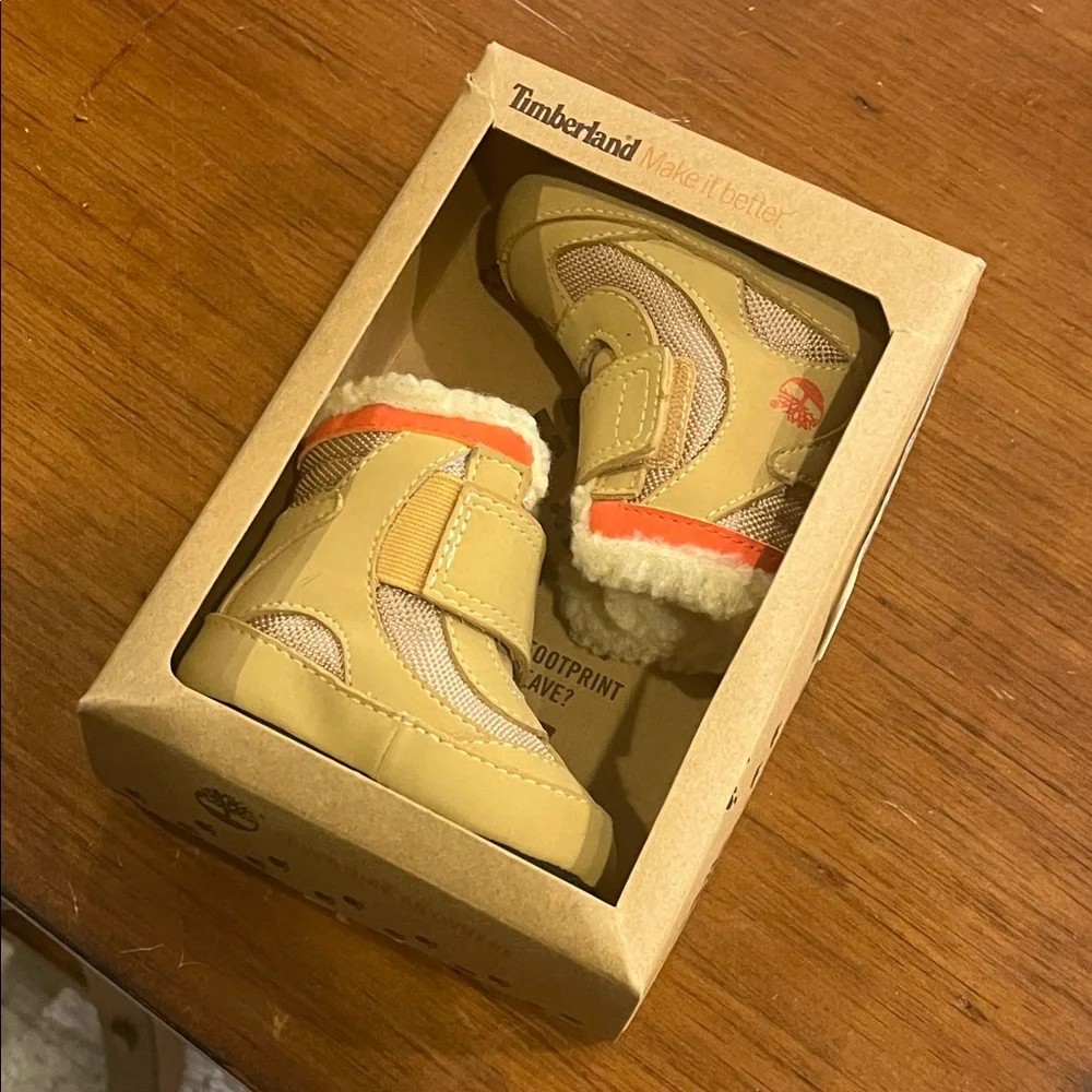 Timberland Climate Trekker Crib Booties Boots Shoes Infant Baby Sz 1, 3-6 Months